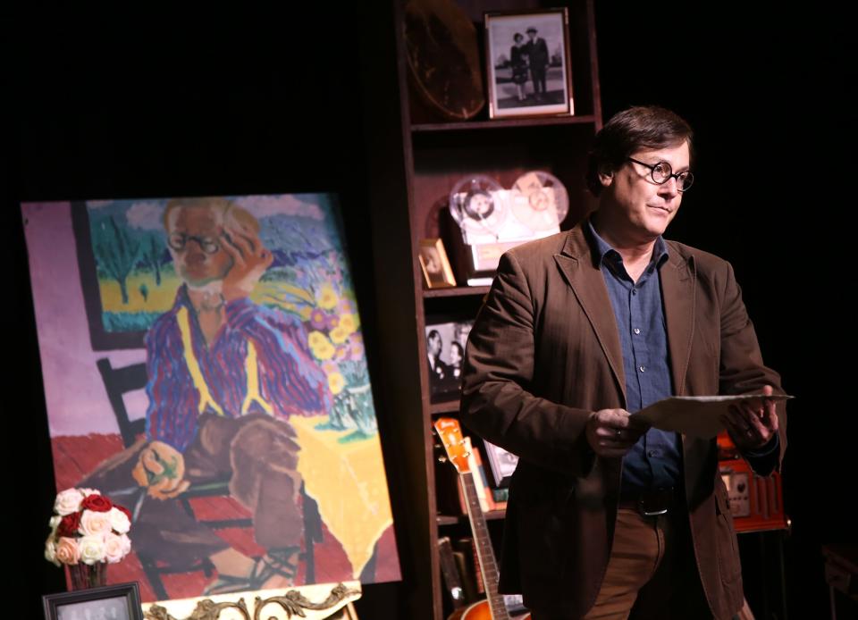 "More Sky," a one-man show about Oklahoma writer Lynn Riggs, had its world premiere in September 2020 at the Lynn Riggs Theater at the Dennis R. Neill Center for Equality in Tulsa. Oklahoma City performer Russ Tallchief portrays Riggs, whose work includes the play that served as the basis for the musical "Oklahoma!" JOHN CLANTON, TULSA WORLD