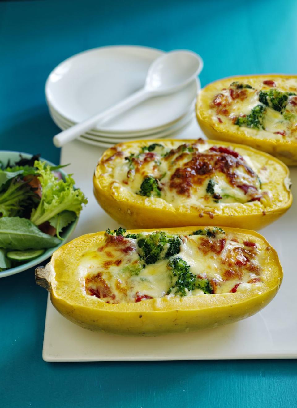 Lasagna-Stuffed Spaghetti Squash