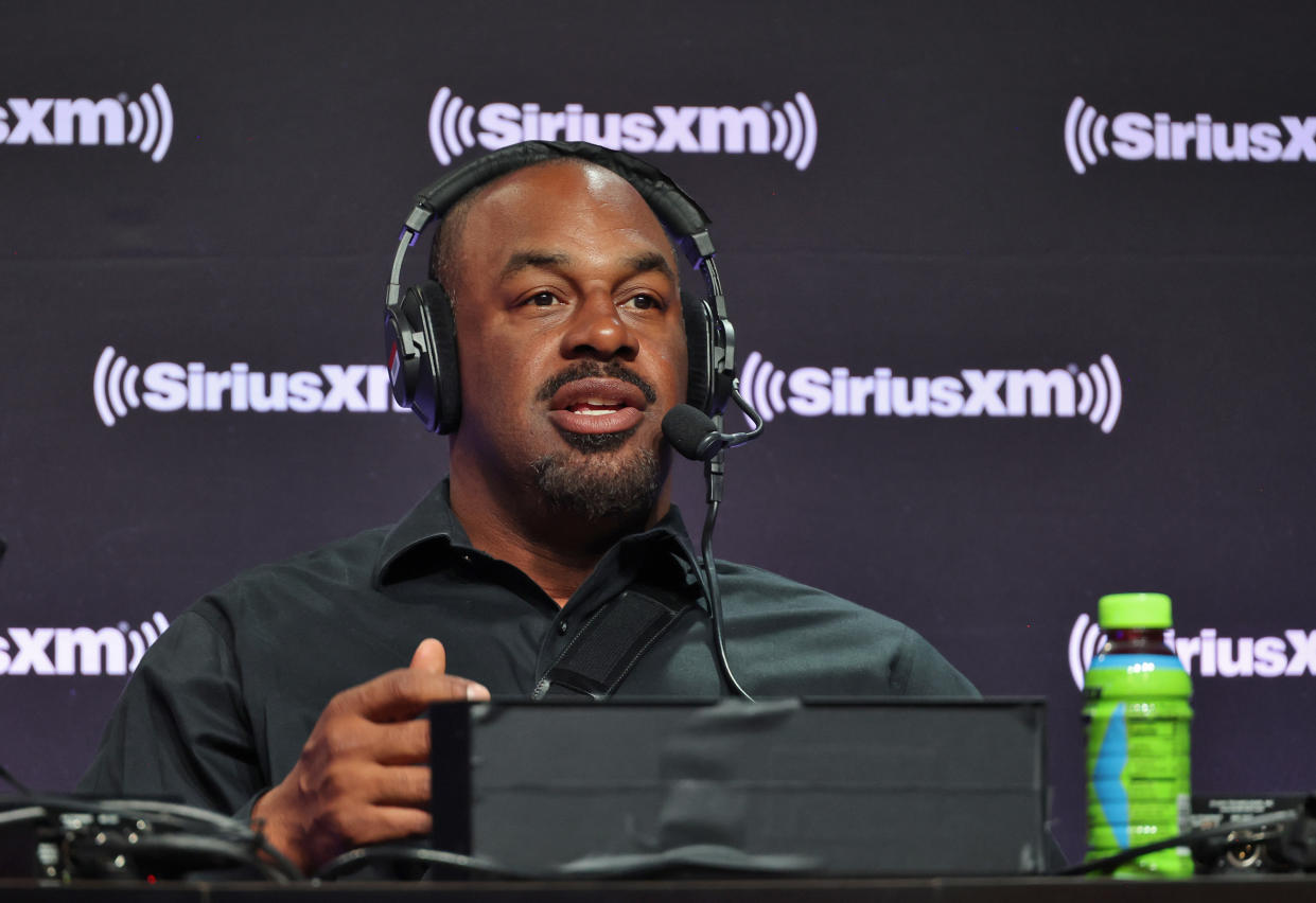 PHOENIX, ARIZONA - FEBRUARY 10: Donovan McNabb attends SiriusXM At Super Bowl LVII on February 10, 2023 in Phoenix, Arizona. (Photo by Cindy Ord/Getty Images for SiriusXM)