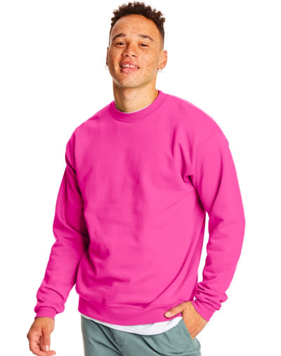 hanes hot pink t-shirt men