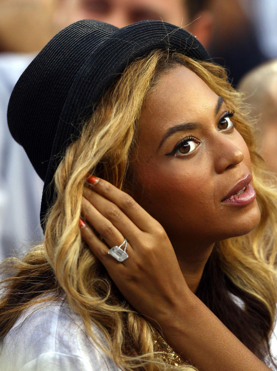 Kim K’s ring might be big but Beyonce’s 18-carat diamond is ever more showy.