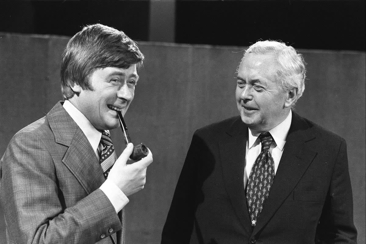 Mike Yarwood with  former Prime Minister Harold Wilson (PA)