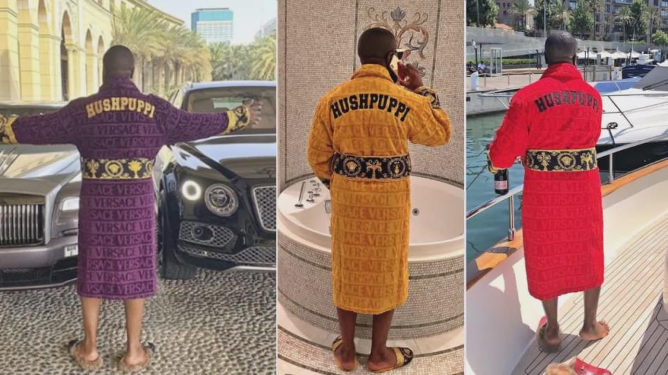 <div class="inline-image__caption"><p>Ray Hushpuppi had a penchant for personalized robes.</p></div> <div class="inline-image__credit">U.S. District Court/Instagram</div>