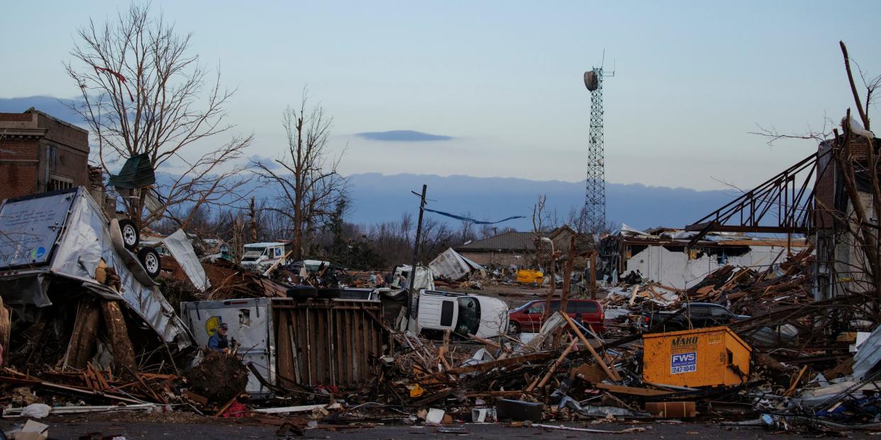 KY tornado damage.