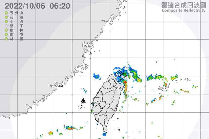 ▲中央氣象局表示，今（6）日東北季風挾帶的水氣增多，迎風面降雨更為明顯，大臺北、東北部及東部下雨時間長，雨勢也較大。（圖／中央氣象局）