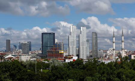Business and residential buildings are seen in Sisli district in Istanbul, Turkey May 6, 2016. REUTERS/Murad Sezer/File Photo