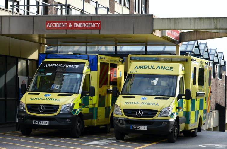 <span class="caption">Many ambulance staff felt there was a stigma in asking for help.</span> <span class="attribution"><a class="link " href="https://www.shutterstock.com/image-photo/pooleuk-august-28-2018-emergency-ambulances-1166517202" rel="nofollow noopener" target="_blank" data-ylk="slk:Ajit Wick/ Shutterstock;elm:context_link;itc:0;sec:content-canvas">Ajit Wick/ Shutterstock</a></span>