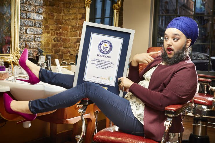 Harnaam Kaur. (Photo: Guinness Records)