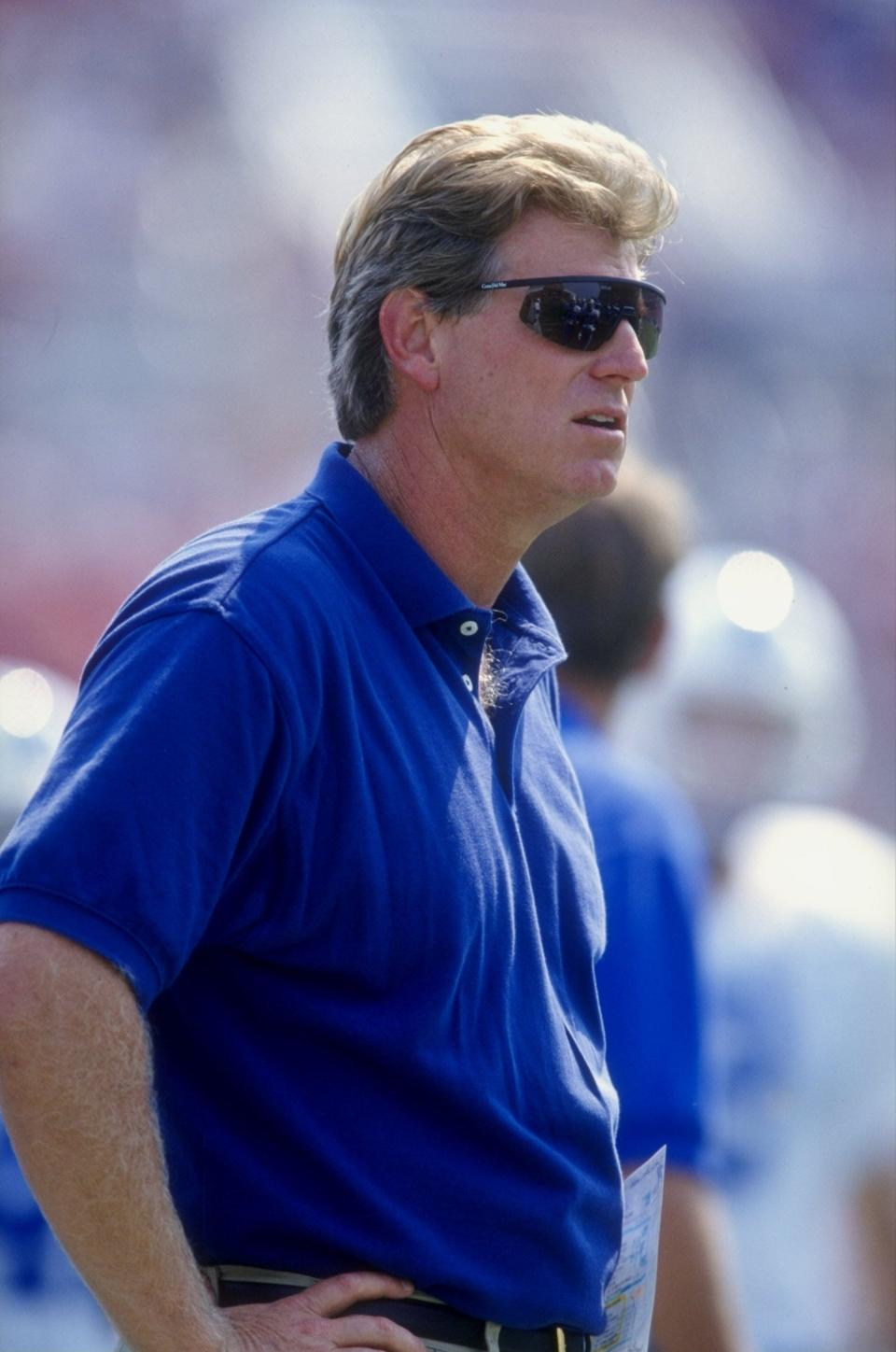 Shown here in 1998, Hal Mumme guided Kentucky to two bowl games in his four seasons in Lexington.