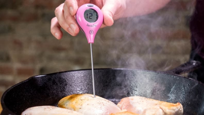 Digital meat thermometers and probe thermometers are essential when cooking for a crowd.