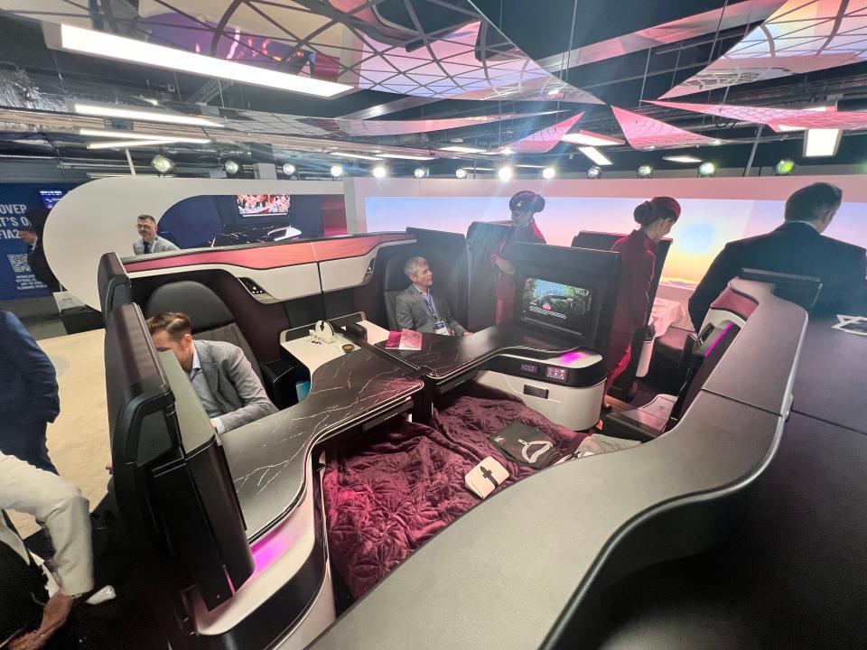 Qatar Aiways upgraded QSuite business class with the quad option, which allows four travelers to sit near each other without dividers.