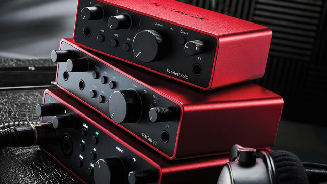 Focusrite Scarlett Solo 4th Gen, 2-in, 2-out USB audio interface 