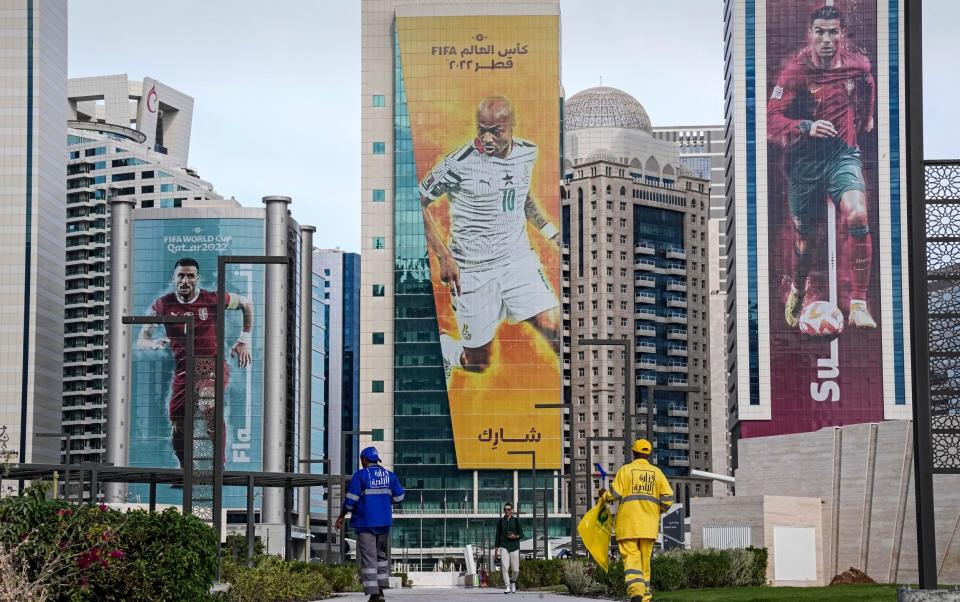 Cristiano Ronaldo poster - Piers Morgan exclusive: 'The selective outrage about Qatar is completely overblown' - Martin Meissner/AP