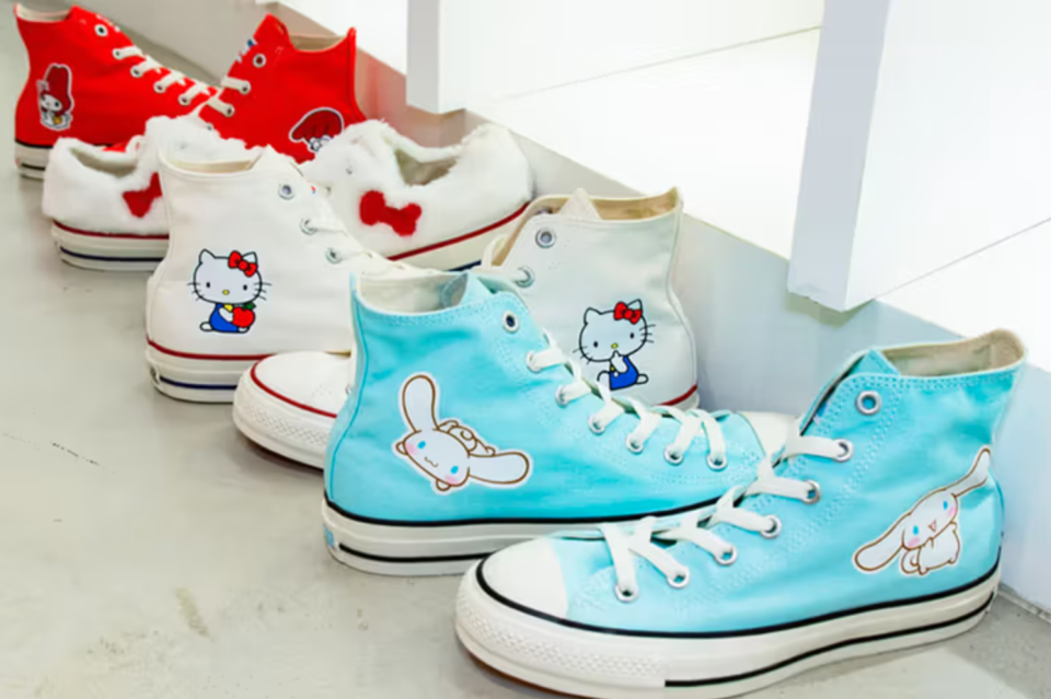 hello kitty crocs clogs shoes bags balenciaga casetify phone case sneakers 