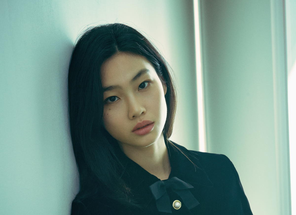 Squid Game' Hoyeon Jung Sits Down for Dinner in Calvin Klein