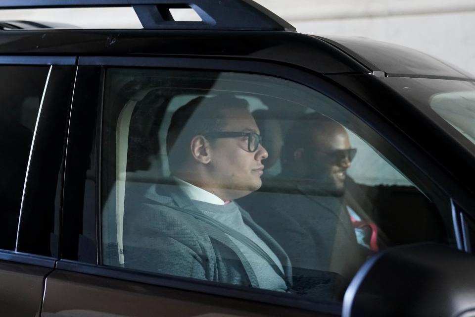 U.S. Rep. George Santos (R-NY) leaves the U.S. Capitol the day after two Democratic lawmakers moved to force a vote to expelÂ him from the House of Representatives, in Washington, U.S., November 29, 2023 (REUTERS)