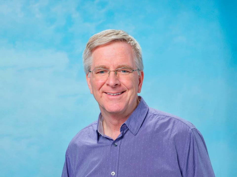 Rick Steves photographed for New York Times Magazine.