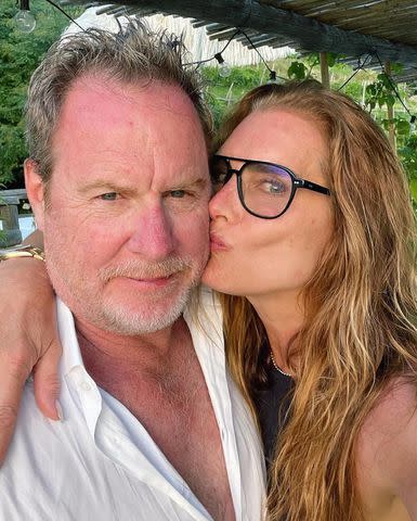 <p>Brooke Shields/Instagram</p> Brooke Shields and husband Chris Henchy