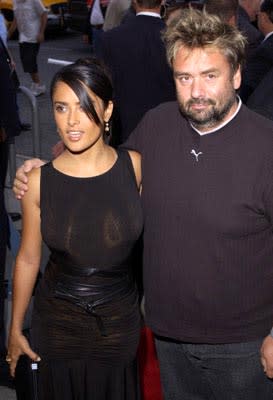 Salma Hayek and Luc Besson at the New York premiere of Columbia's Once Upon a Time in Mexico