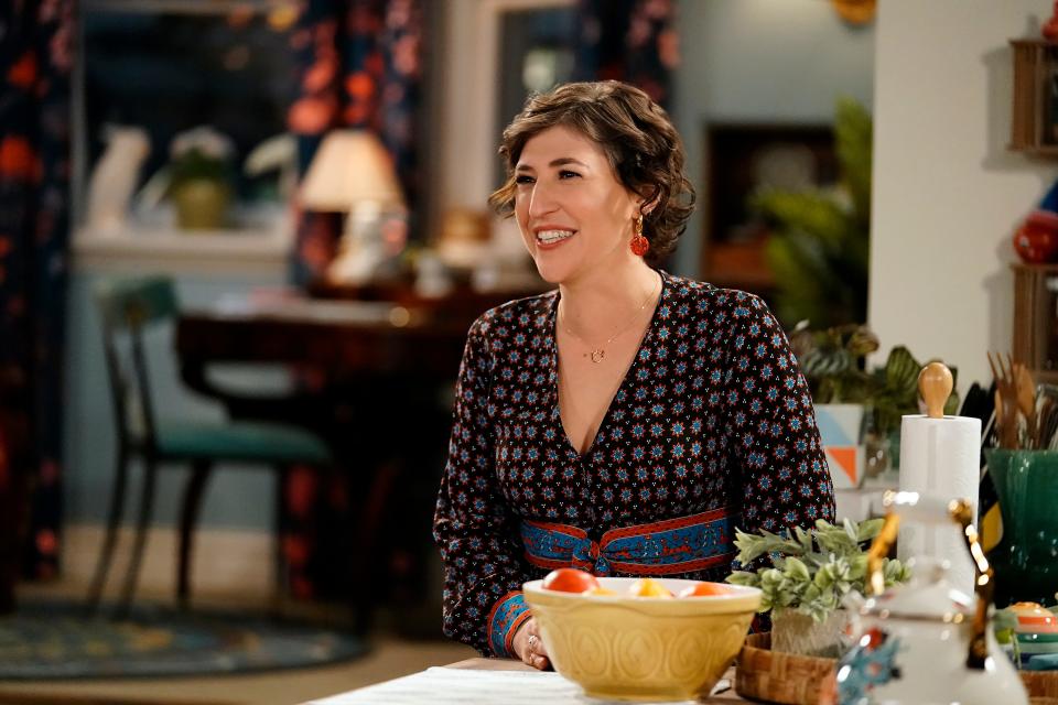 "The Big Bang Theory" alum Mayim Bialik, pictured in a scene from Fox's "Call Me Kat," has a new podcast, "Mayim Bialik's Breakdown," that explores mental health issues.