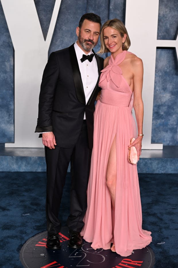 <p> Jimmy Kimmel and Molly McNearney</p><p><a href="https://www.gettyimages.com/detail/1248122123" rel="nofollow noopener" target="_blank" data-ylk="slk:Doug Peters - PA Images/Getty Images;elm:context_link;itc:0;sec:content-canvas" class="link ">Doug Peters - PA Images/Getty Images</a></p>