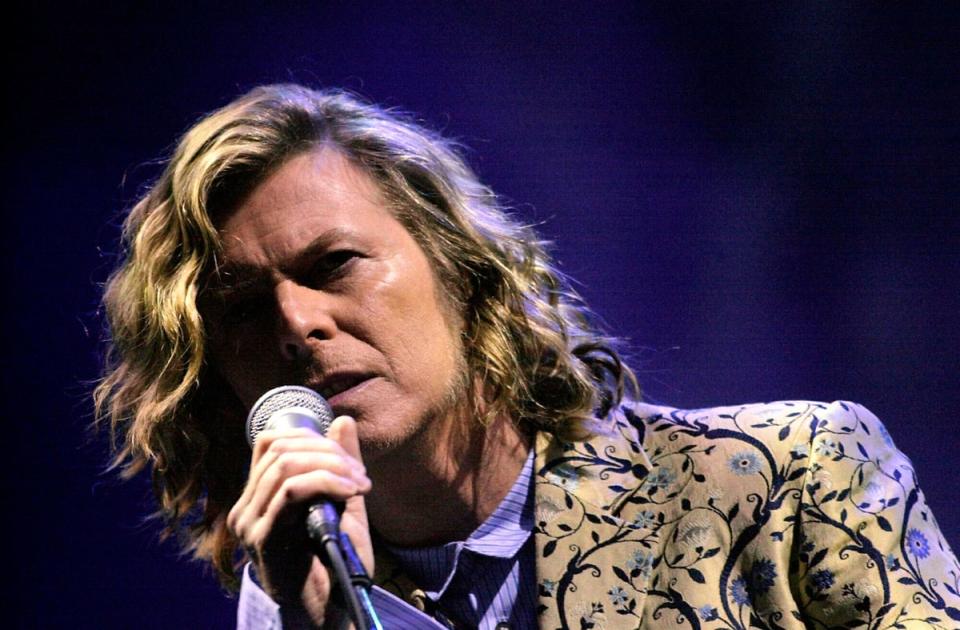 David Bowie performs in 2000 (PA)