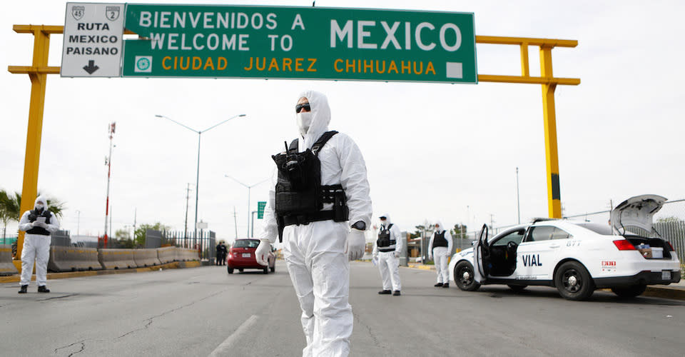 Personas en la frontera por COVID-19