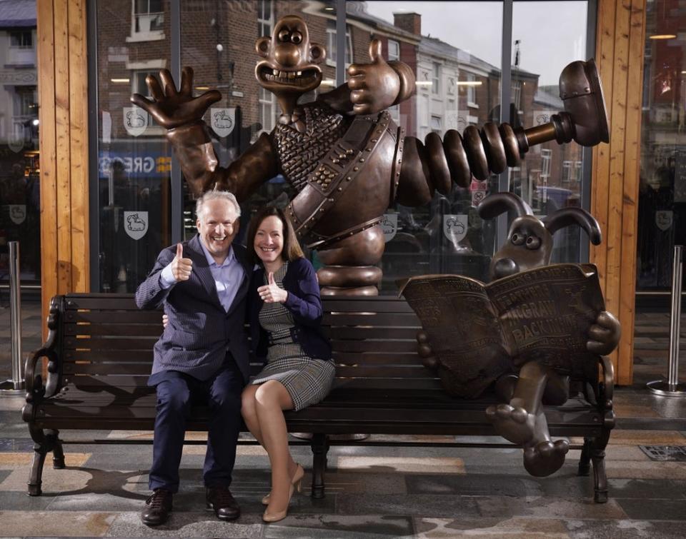 Park sits with his wife Mags Connolly-Park (Danny Lawson/PA) (PA Wire)