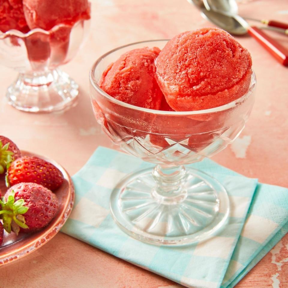 strawberry desserts strawberry sorbet