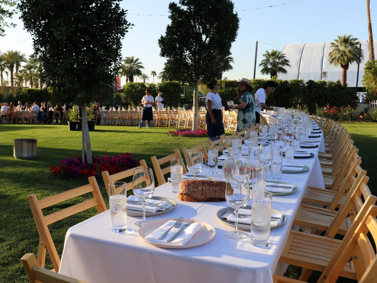 coachella VIP rose garden dinner