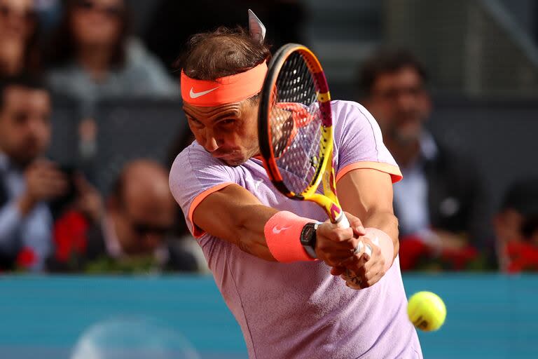 Rafael Nadal protagoniza el partido principal del séptimo día del Masters 1000 de Madrid vs. Pedro Cachín