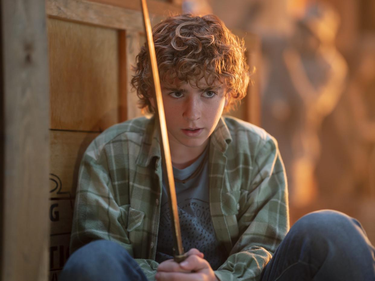 Walker Scobell as Percy Jackson in "Percy Jackson and the Olympians"