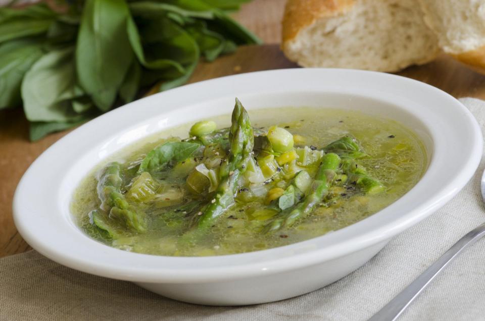 A gut-healthy, prebiotic-rich soup will improve digestive health - Alamy 