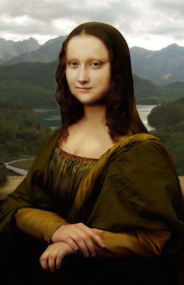 Artist Gives the Mona Lisa a Glamorous Modern Makeover