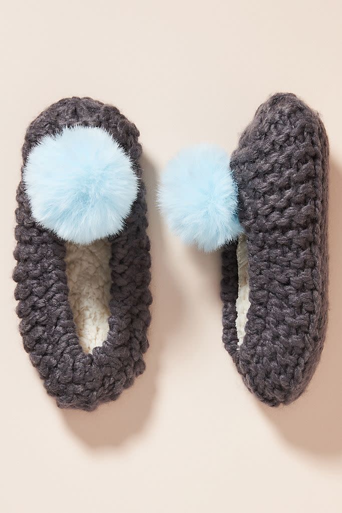 Pom Sock Slippers