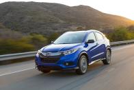 <p>The <a href="https://www.caranddriver.com/honda/hr-v" rel="nofollow noopener" target="_blank" data-ylk="slk:2019 Honda HR-V;elm:context_link;itc:0;sec:content-canvas" class="link ">2019 Honda HR-V</a> is a Honda through and through. It's not flashy, yet it delivers solid fuel economy and a level of practicality that’s nearly unmatched in the subcompact SUV segment. Some of the credit goes to the HR-V's multifunction rear seat—borrowed from the Fit hatchback—that makes the most out of the interior cabin space through its multitude of seat-folding options. There is also the 1.8-liter engine that delivers up to 30 mpg combined in both front- and all-wheel-drive configurations; efficiency parity between two- and four-wheel-drive vehicle variants is rare.</p>