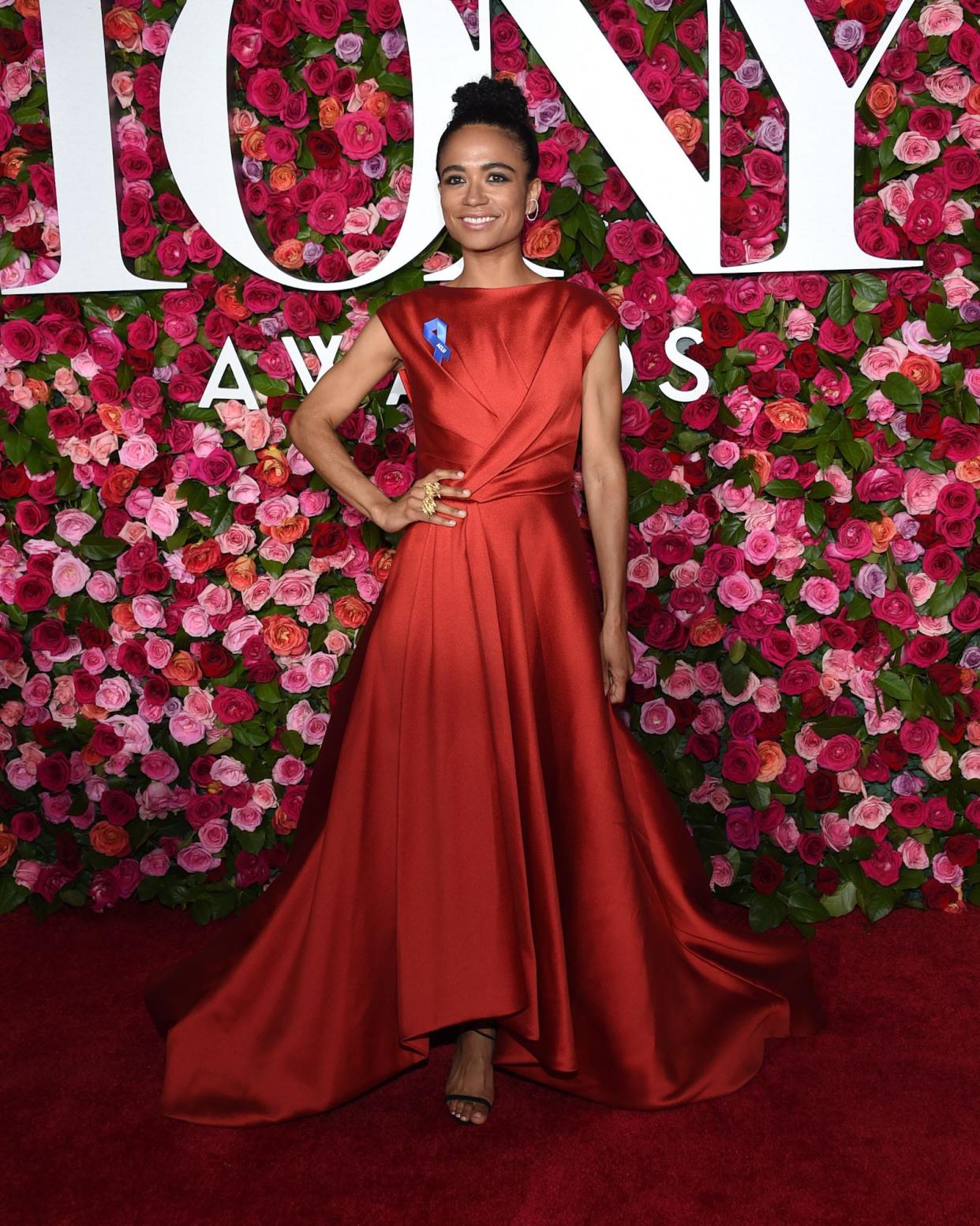 Lauren Ridloff arrives at the 72nd annual Tony Awards in 2018.