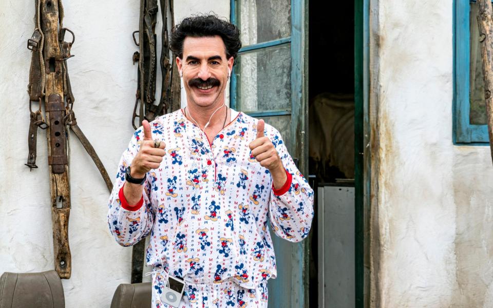 'Sacha has great spirit': Baron Cohen in Borat Subsequent Moviefilm - Amazon Studios