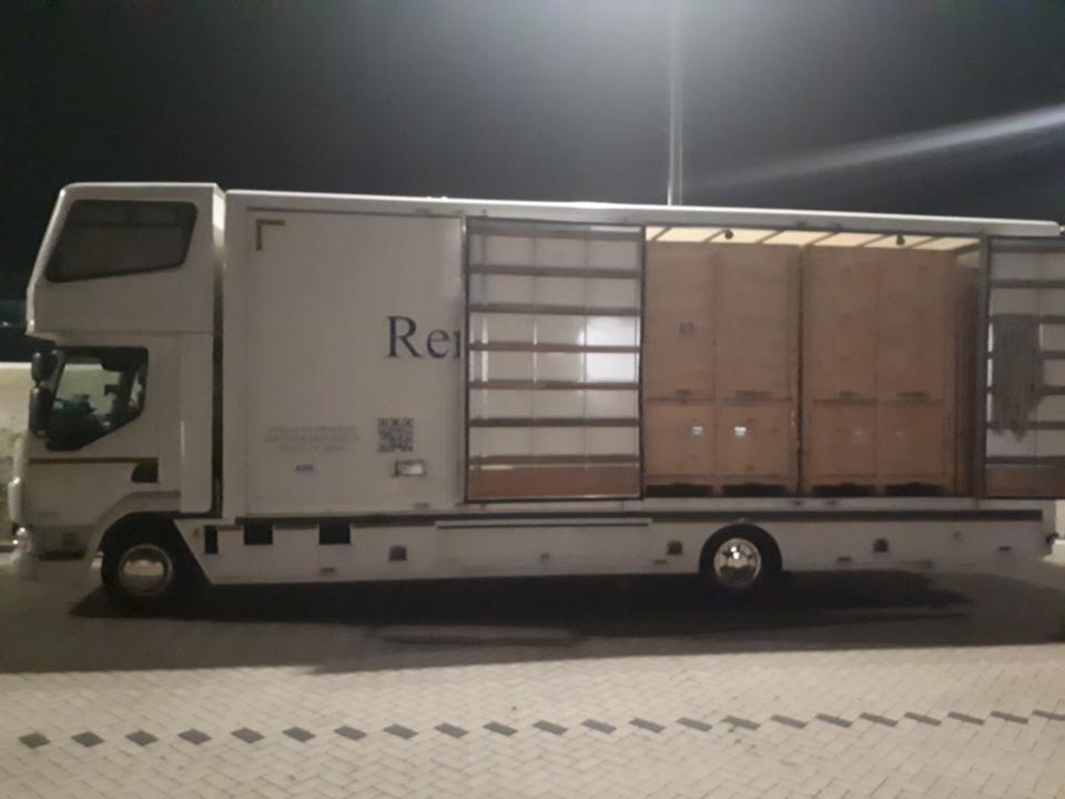 The removal lorry which was raided as part of the sting operation (National Crime Agency/PA) (PA Media)