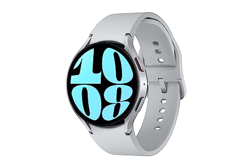SAMSUNG Galaxy Watch 6 44mm Bluetooth Smartwatch w/ Fitness Tracker, Personalized HR Zones, Advanced Sleep Coaching, Heart Monitor, BIA Sensor, Biggest Screen, US Version, Silver (AMAZON)