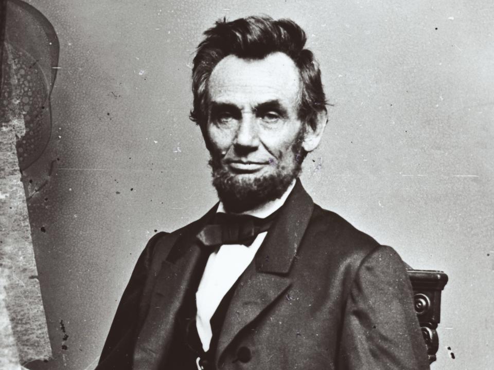 Abraham Lincoln's portrait.