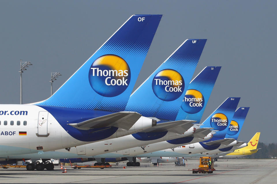 Thomas Cook planes. Photo: Getty