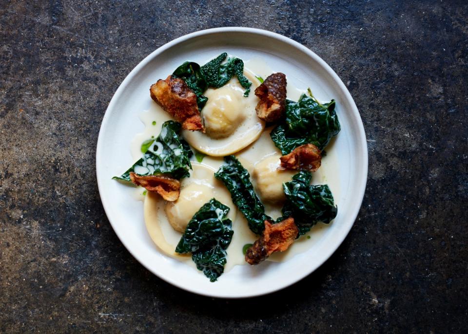 Peckham gem: Ravioli at Levan, which places equal focus on wine and food