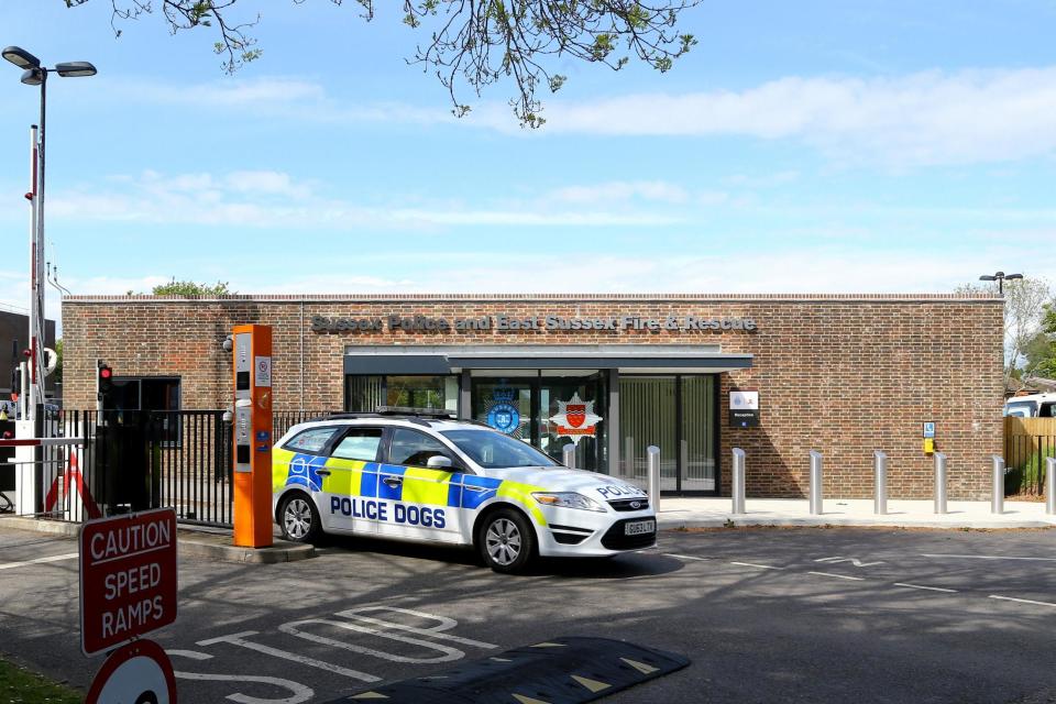 A file image of the Sussex Police HQ, where the hearing will take place next week: Gareth Fuller/PA