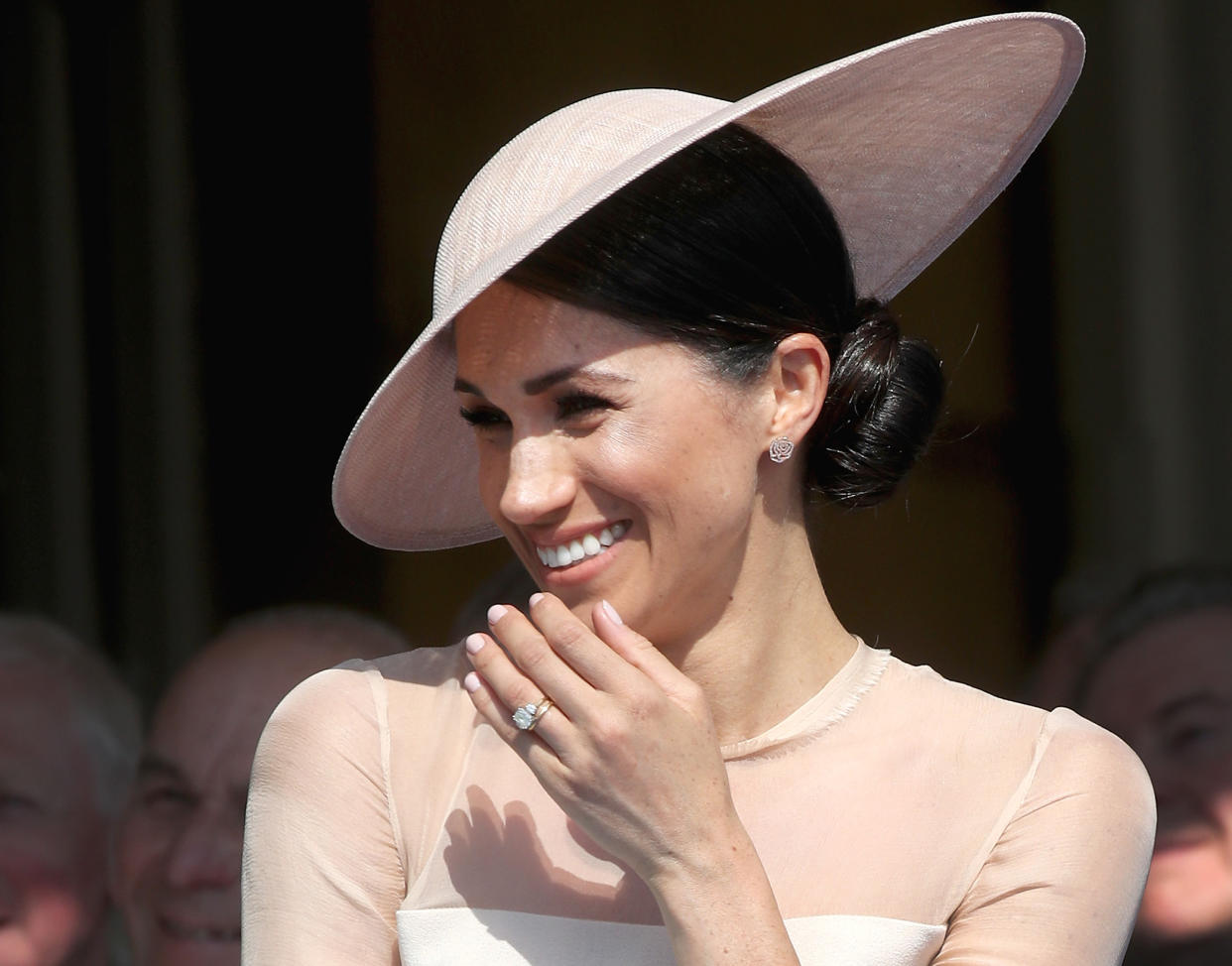 Meghan Markle, the Duchess of Sussex, at the Prince Of Wales' 70th birthday patronage celebration in May 2019 [Photo: Getty]