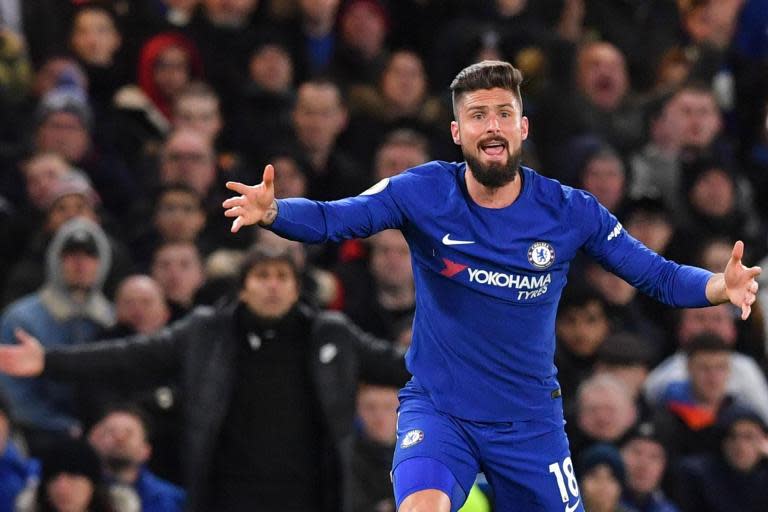 Chelsea boss Antonio Conte considers Olivier Giroud start against Manchester United but Tiemoue Bakayoko out