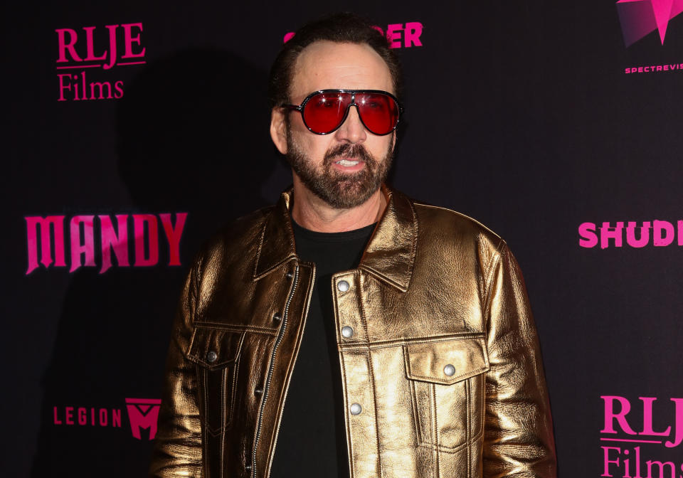 Nicolas Cage’s ex-girlfriend alleges that he abused her last month and that his estranged wife, Alice Kim Cage, has been stalking and harassing her. The Cages, who separated in 2016, deny the “absurd” allegations. (Photo: Paul Archuleta/FilmMagic)
