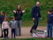 Christian, 11, Isabella, 10, and the six-year-old twins Josephine and Vincent gather around.