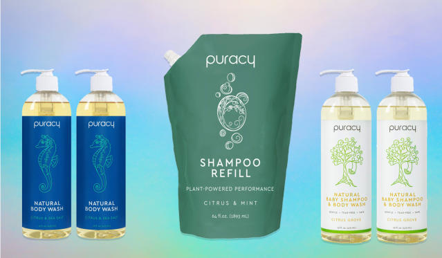 is having a one-day sale on Puracy's plant-based shampoos