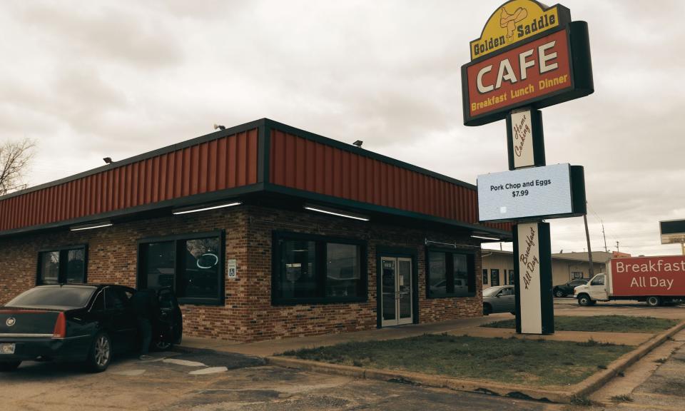 Golden Saddle Cafe, 6618 E. Admiral Place, in Tulsa. The diner is the former site of Ma Bell’s, where Kayleen Dubbs worked in 1991.